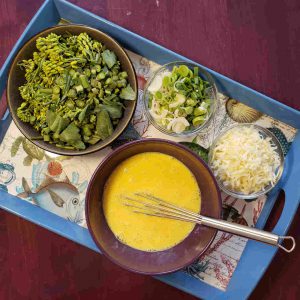 Mise en place, the prepared ingredients