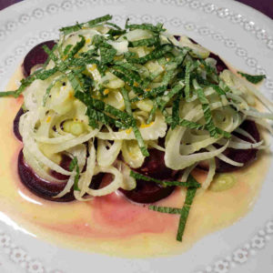 Beet, Fennel and Mint Salad with Orange Vinaigrette