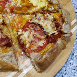 Southern Tomato Pie in a Savory Galette Style.