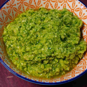 Garlic Scape Pesto