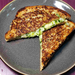 Melted Zucchini Grilled Cheese Sandwich