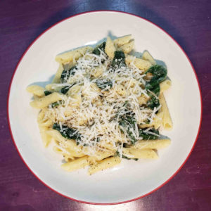 Cacio e Pepe with Spinach