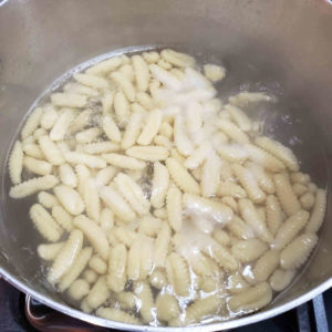 Once the pasta floats, cook for one more minute than drain.